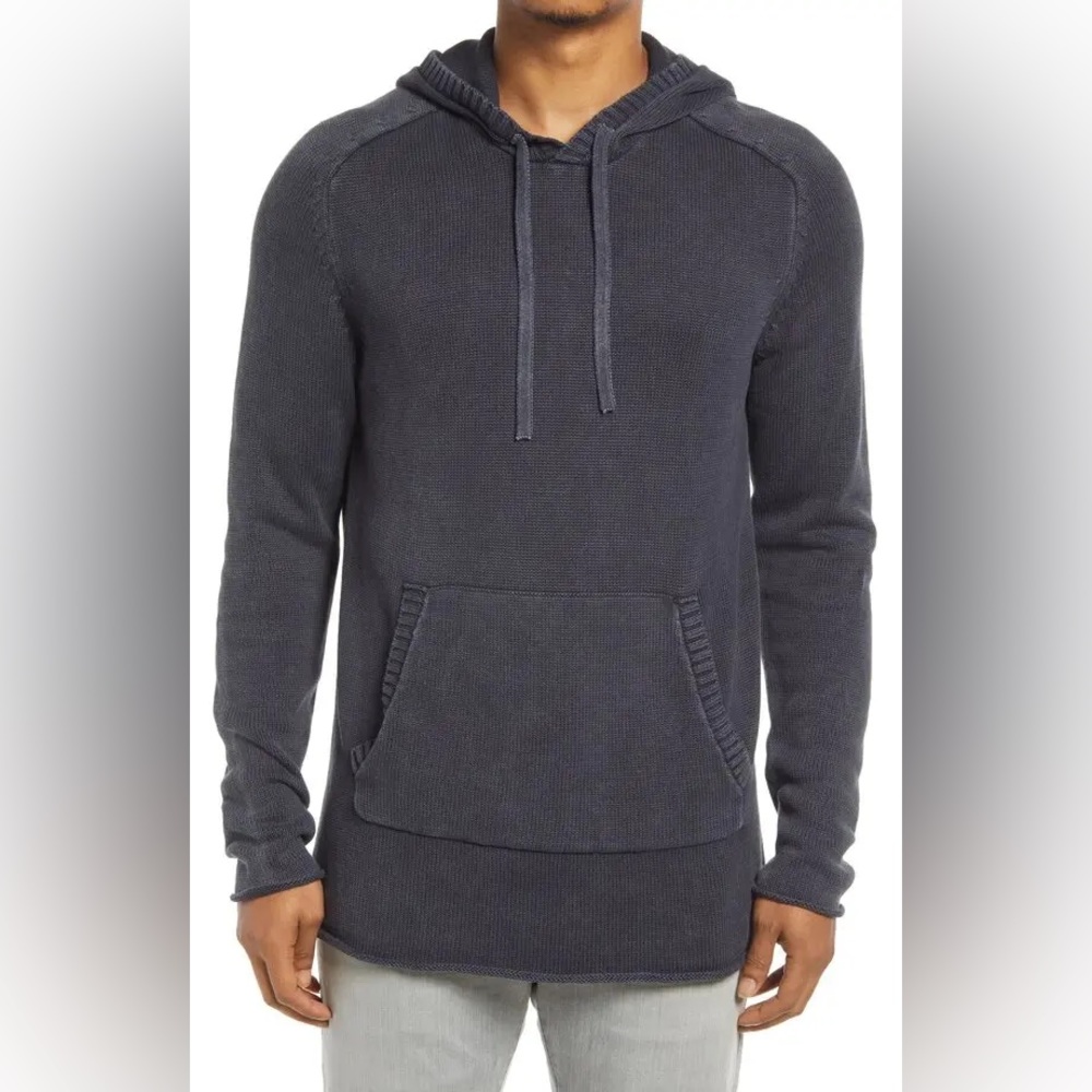 Rails Beachwood Organic Cotton Hoodie Sweater Men’s, Large, Washed Black, NWT